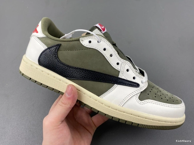 Kicktheory JORDAN TRAVIS DM7866-200 X OLIVE SCOTT AIR 1 OG MEDIUM LOW 0629